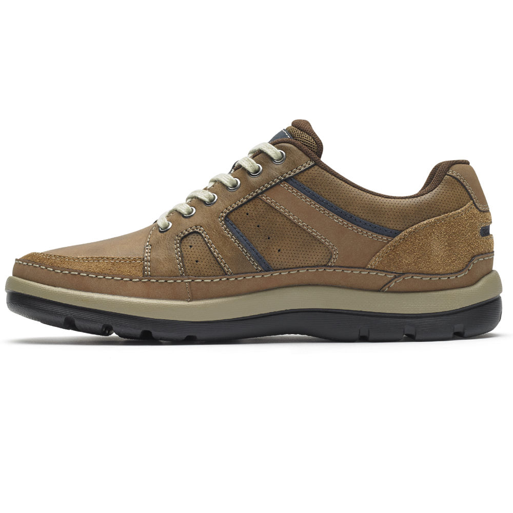 Zapatillas Rockport Hombre Mexico - Get Your Kicks Mudguard Blucher Marrom - WHSEF7014